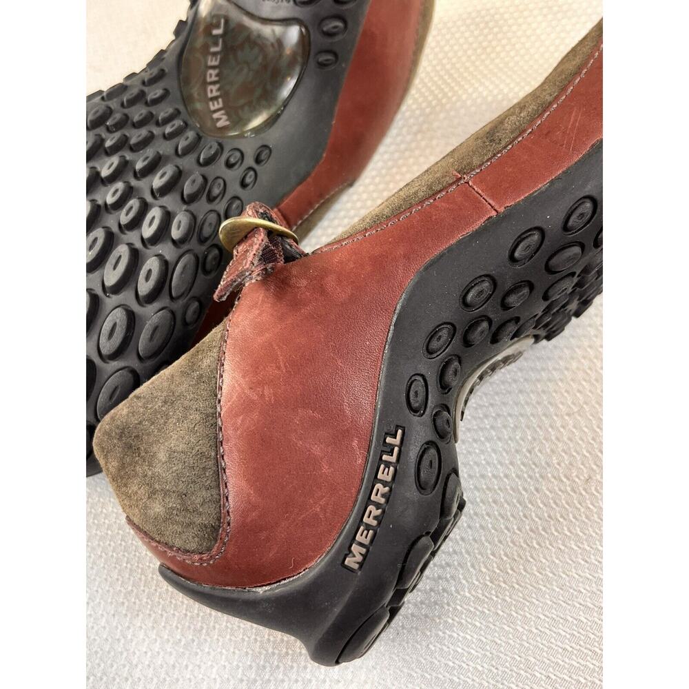 Merrell Womens Plaza Mary Jane 7.5 M Saddle Brown‎ Brick Suede Leather J46102 - Picture 9 of 11